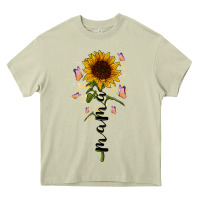 Mossy mama sunflower Heavy Core Tee - RacoonDesign