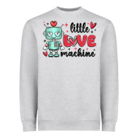 Heather Grey little love machine Heavyweight Sweatshirt - MaliasSmallBusiness