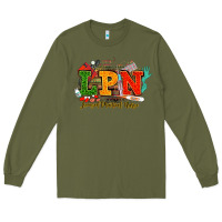 Army Green lpn licensed practical nurse juneteenth Long Sleeve Tee - NancyCooperArtShop