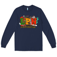 Navy lpn licensed practical nurse juneteenth Long Sleeve Tee - NancyCooperArtShop