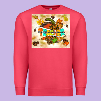 Fall Teacher Pumpkin Premium Sweatshirt Designed By Tumblerdesignbyshophia