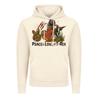Vintage Artic Western Peace Love T-Rex Vintage Hoodie - LillyAllenDesigns