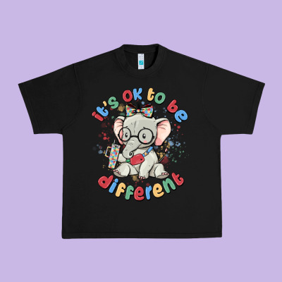 It's Ok To Be Different Urban Heavy Tee Designed By Maliassmallbusiness