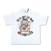 White it's ok to be different Urban Heavy Tee - MaliasSmallBusiness