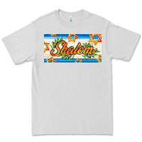 Dove Grey shalom with olive branch Premium Tee - AdoDesignShop