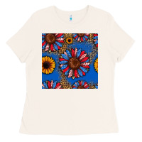 Bone usa sunflowers seamless pattern Ladies Tee - HRA Design Shop
