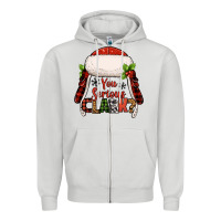 Dove Grey western you serious clark christmas Zipper Hoodie - Jasminsmagicworld