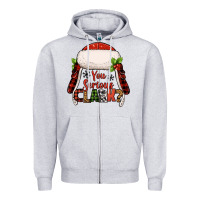Heather Grey western you serious clark christmas Zipper Hoodie - Jasminsmagicworld