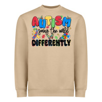 Mushroom autism seeing the world differently Heavyweight Sweatshirt - MaliasSmallBusiness