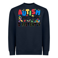 Navy autism seeing the world differently Heavyweight Sweatshirt - MaliasSmallBusiness