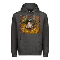Charcoal Heather i don't speak dipshit Premium Hoodie - TumblerDesignByShophia