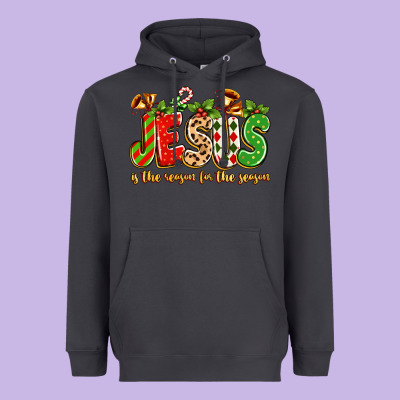 Jesus Is The Reason For The Season Heavyweight Hoodie Designed By Texasbilliewilder
