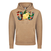 Vintage Coffee Christmas Joy With Chick Vintage Hoodie - RanaPortraitStore