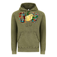 Vintage Olive Christmas Joy With Chick Vintage Hoodie - RanaPortraitStore