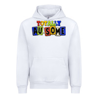 White Totally au-some Urban Hoodie - FaDigitalArtStudio