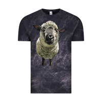 Cloud Black hampshire sheep head Vintage Tee - LillyAllenDesigns