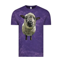 Cloud Purple hampshire sheep head Vintage Tee - LillyAllenDesigns