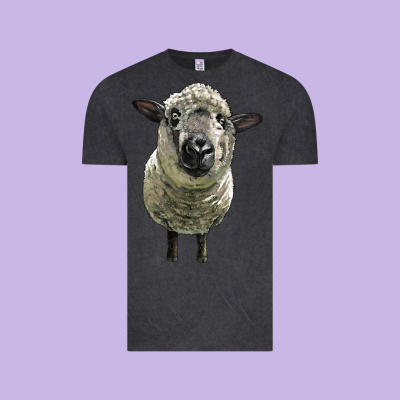 Hampshire Sheep Head Vintage Tee Designed By Lillyallendesigns