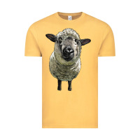 Vintage Mustard hampshire sheep head Vintage Tee - LillyAllenDesigns