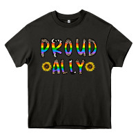 Asphalt proud ally Heavy Core Tee - CowhideDigitalArt