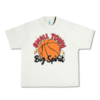 Pistachio small town big spirit Urban Heavy Tee - MaliasSmallBusiness