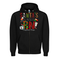 Black santa's favorite rn Zipper Hoodie - Jasminsmagicworld