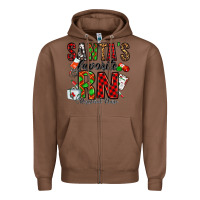 Chestnut santa's favorite rn Zipper Hoodie - Jasminsmagicworld
