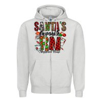 Santa's Favorite Rn Zipper Hoodie | Teevron