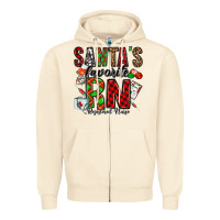 Sandshell santa's favorite rn Zipper Hoodie - Jasminsmagicworld