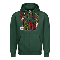 Sports Green santa's favorite rn Zipper Hoodie - Jasminsmagicworld