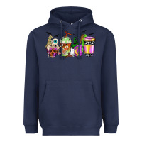 Navy Halloween coffee cups Heavyweight Hoodie - NancyCooperArtShop