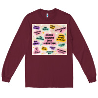 Burgundy physical therapist daily affirmations Long Sleeve Tee - MaliasSmallBusiness
