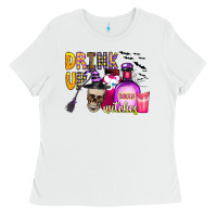 Drink Up Witches Ladies Tee | Teevron