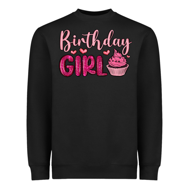 Birthday Girl Cupcake Heavyweight Sweatshirt by MaliasSmallBusiness | Teevron