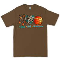 Cacao peace love basketball Premium Tee - CowhideDigitalArt
