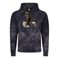 Cloud Black White Headed Eagle Vintage Hoodie - LillyAllenDesigns