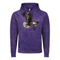 Cloud Purple White Headed Eagle Vintage Hoodie - LillyAllenDesigns