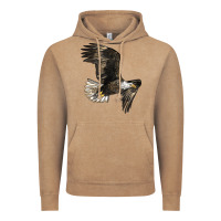 Vintage Coffee White Headed Eagle Vintage Hoodie - LillyAllenDesigns