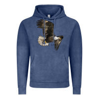 Vintage Denim White Headed Eagle Vintage Hoodie - LillyAllenDesigns