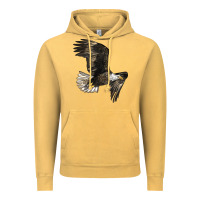 White Headed Eagle Vintage Hoodie | Teevron