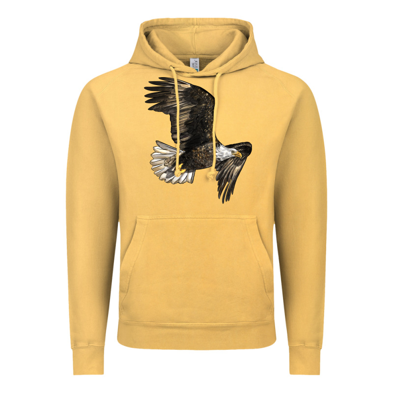 White Headed Eagle Vintage Hoodie by LillyAllenDesigns | Teevron