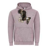 Vintage Zinc White Headed Eagle Vintage Hoodie - LillyAllenDesigns