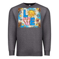 Charcoal Heather summer love Premium Sweatshirt - TumblerDesignByShophia