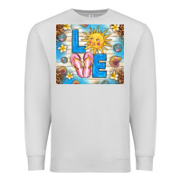 Dove Grey summer love Premium Sweatshirt - TumblerDesignByShophia