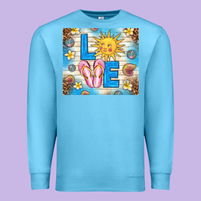 Summer Love Premium Sweatshirt Designed By Tumblerdesignbyshophia