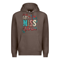 Coffee Little miss America 4th of july Premium Hoodie - HowdyJamesFarm