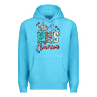 Ocean Blue Little miss America 4th of july Premium Hoodie - HowdyJamesFarm