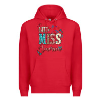 Red Little miss America 4th of july Premium Hoodie - HowdyJamesFarm