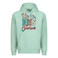 Seafoam Little miss America 4th of july Premium Hoodie - HowdyJamesFarm