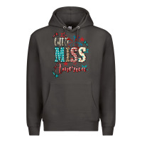 Smoke Little miss America 4th of july Premium Hoodie - HowdyJamesFarm